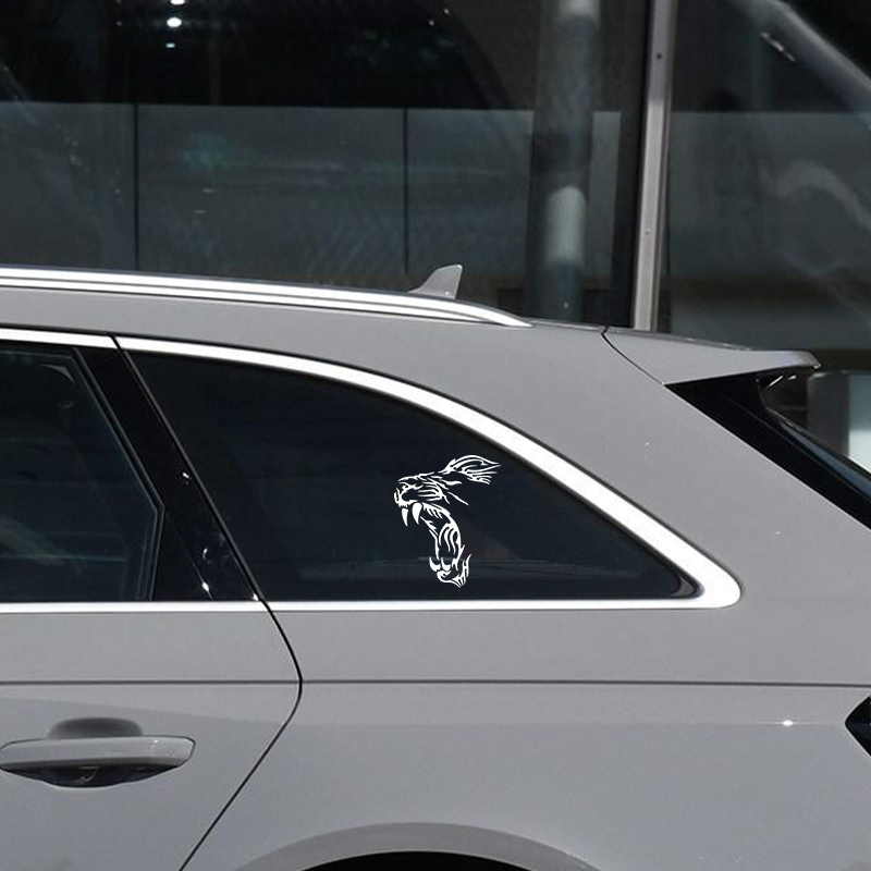 YAWN LION Funny Vinyl Decals M - đánh giá và giá Motorcycle Gear White