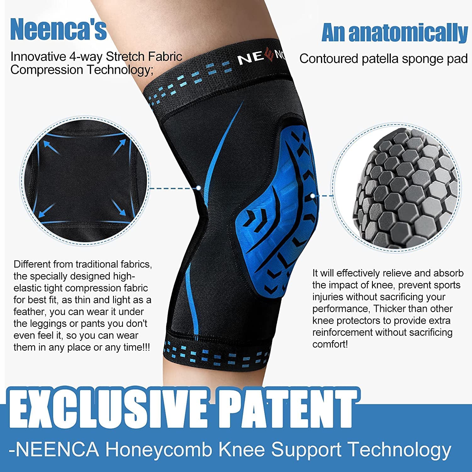 NEENCA Đầu Gối Nén Đầu Gối Tay - đánh giá và giá Knee Guard Hard
