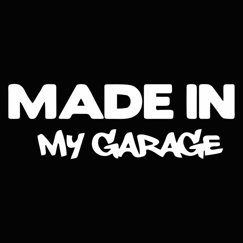 1pc MADE IN MY GARAGE Funny Ca - đánh giá và giá Motorcycle Gear White