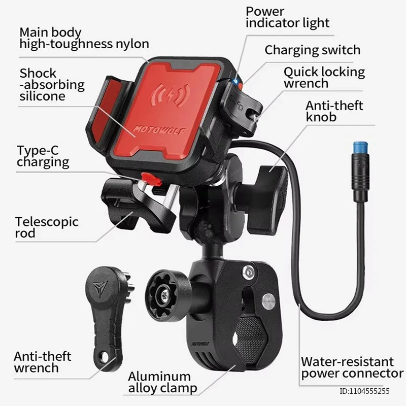 MOTOWOLF Motorcycle Phone Hold - đánh giá và giá Motorcycle Gear Adventure